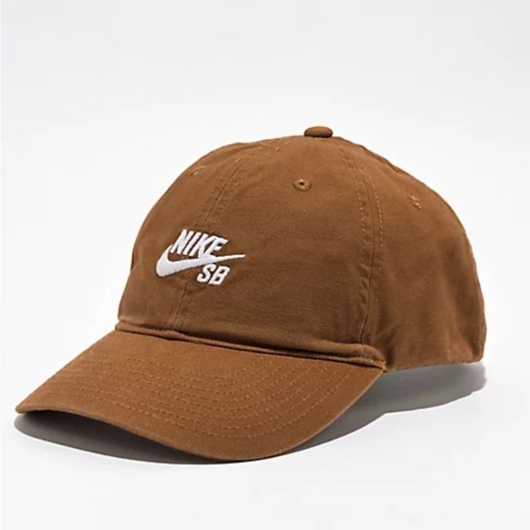 Nike Other - NWT Size M/L Nike Hat in light brown with white embroidered Nike logo in middle